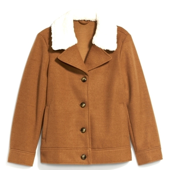 4X - Old Navy | Soft-Brushed Sherpa-Trim Jacket - Picture 7 of 7